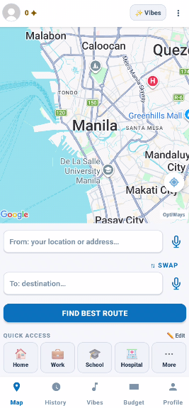 Route Map & Navigation